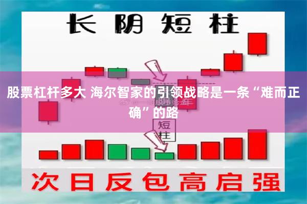 股票杠杆多大 海尔智家的引领战略是一条“难而正确”的路