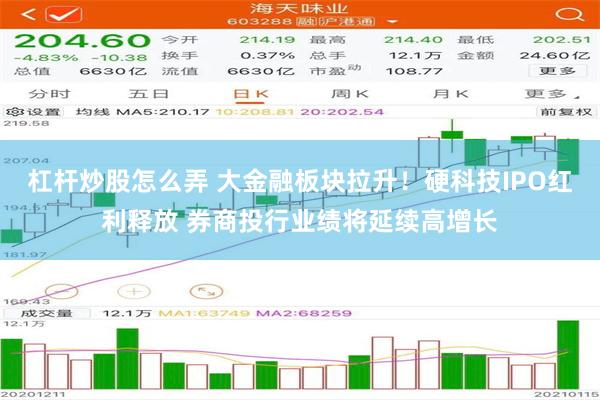 杠杆炒股怎么弄 大金融板块拉升！硬科技IPO红利释放 券商投行业绩将延续高增长