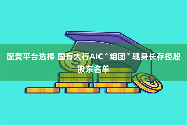 配资平台选择 国有大行AIC“组团”现身长存控股股东名单