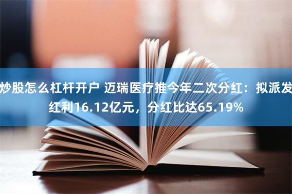 炒股怎么杠杆开户 迈瑞医疗推今年二次分红：拟派发红利16.12亿元，分红比达65.19%