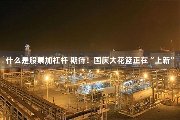 什么是股票加杠杆 期待！国庆大花篮正在“上新”
