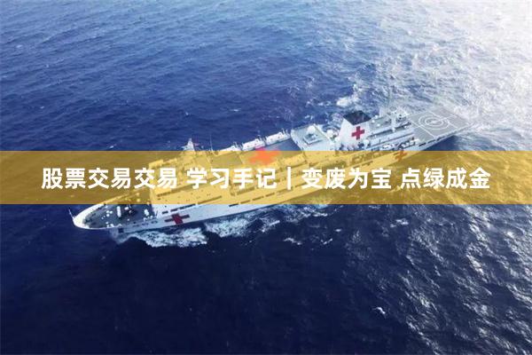 股票交易交易 学习手记｜变废为宝 点绿成金